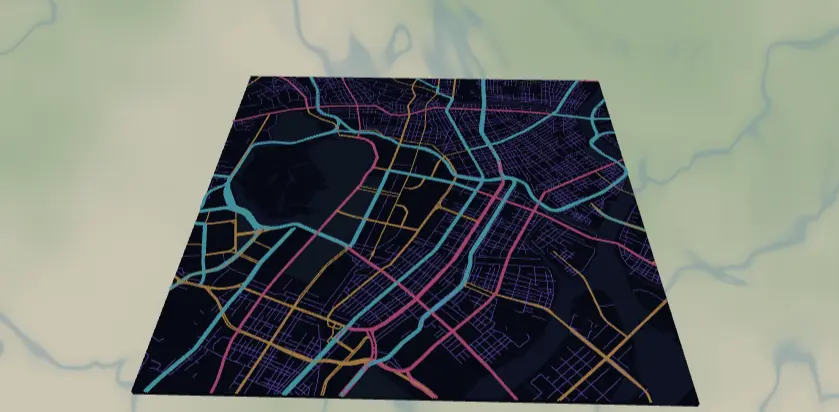 Neon Night Map
