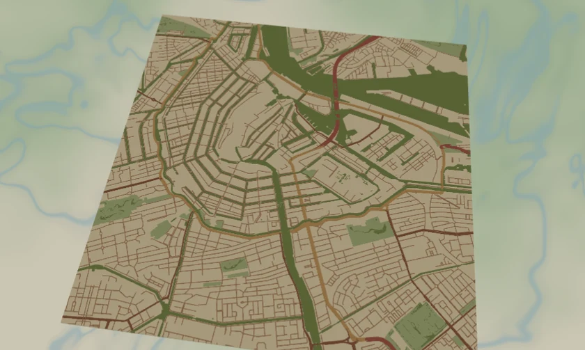Retro 70s Map Generator example