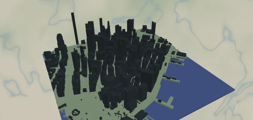 3D Printed City Skyline