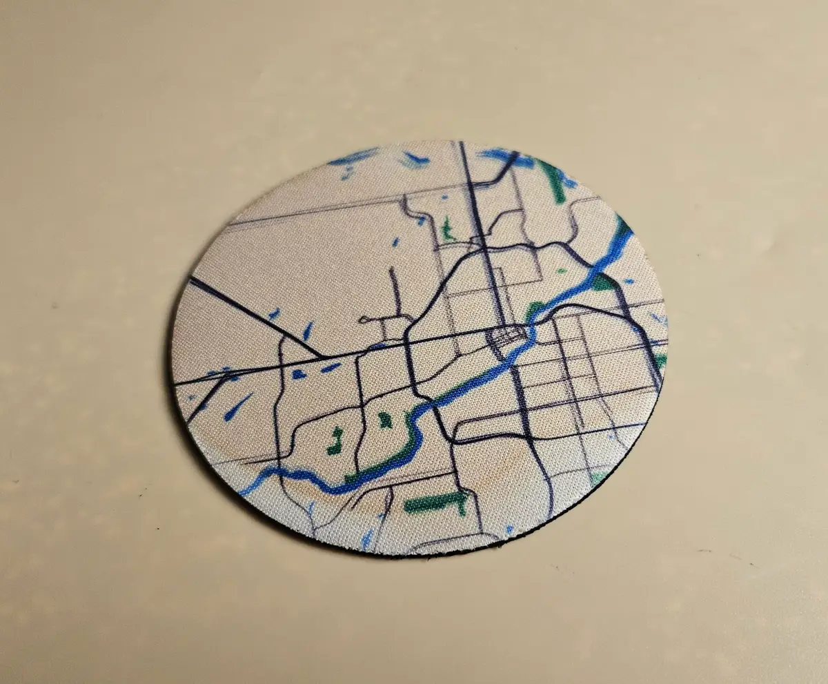 Sublimation Coaster Map Generator example
